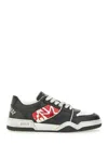 Dsquared2 Black Sneakers With Distressed Effect And Logo On The Heel In Leather Man In Black