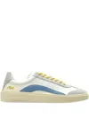 Dsquared2 Sneakers Contrast Panel Flat Sole Round Toe In Multi