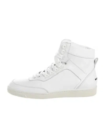 Pre-owned Dsquared2 Leather Sneakers In White