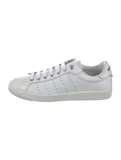 Pre-owned Dsquared2 Leather Sneakers In White