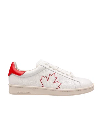 DSQUARED2 DSQUARED2 LEAF PRINTED LOW-TOP SNEAKERS