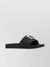 DSQUARED2 LEATHER STATEMENT SLIPPERS WITH METAL DETAIL