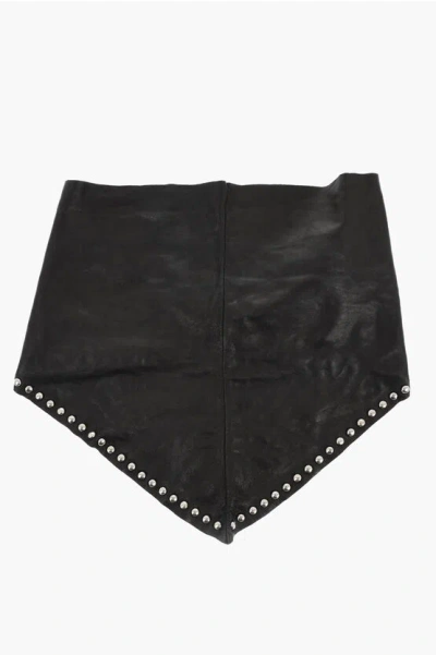 Dsquared2 Leather Studded Foulard