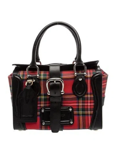 Pre-owned Dsquared2 Leather Top Handle Bag In Black