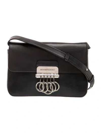 Pre-owned Dsquared2 Leather Twin Key Bag In Black