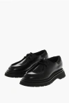 Dsquared2 Leather Wallabee Derby Shoes In Black