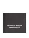 Dsquared2 Leather Wallet In Black