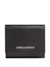 Dsquared2 Leather Wallet In Black