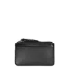 Dsquared2 Black Genuine Leather Icon Evening Cardholder In Black