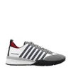 Dsquared2 Legend 251 Mix Leather Low Top Sneakers In White