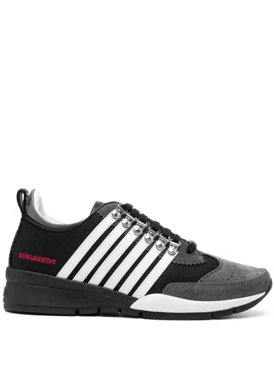 Dsquared2 Legendary Sneaker For Men In Nero Bianco Grigio For Fw23 In Black