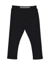 Dsquared2 Leggings All-over Print Elastic Waistband In Black