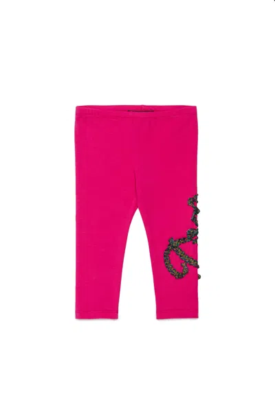 Dsquared2 Kids' Leggings Pants With Ruched Detail In Pink