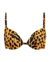 DSQUARED2 LEOPARD PRINT BIKINI SLING
