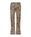 Dsquared2 Leopard-print Five-pockets Jeans In Brown