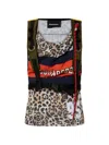 Dsquared2 Leopard-print Harness Top In Multi