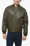 Dsquared2 Letaher Bomber With Frontal Zip