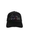 Dsquared2 Letter Hat In Black
