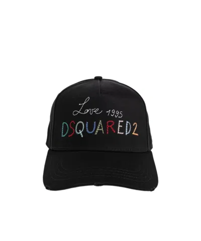 Dsquared2 Letter Hat In Black