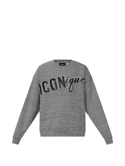 Dsquared2 Lettered Sweatshirt In Gray