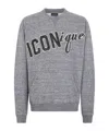Dsquared2 Lettering-patch Sweatshirt In Gray