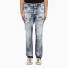 Dsquared2 Distressed Straight-leg Jeans In Light Blue