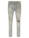 Dsquared2 Light Blue Denim Jeans In Light Blue