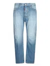 Dsquared2 Light Blue Denim Trousers With Classic Five-pocket Design