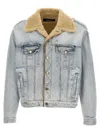 Dsquared2 Light Blue Distressed Jacket In Blue