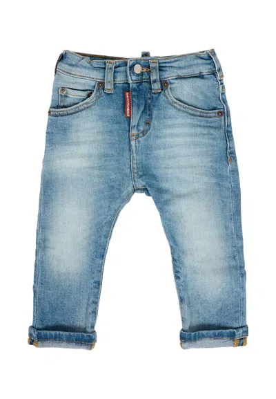 Dsquared2 Light Blue Jeans For Baby Boy With Logo