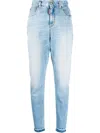 Dsquared2 Light Blue Skinny Jeans With Classic Five-pocket Design In Blue