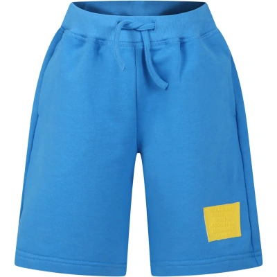 Dsquared2 Kids' Light Blue Sports Shorts For Boy