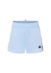 Dsquared2 Light Blue Swim Shorts For Boy With Logo In Light Blue
