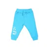 Dsquared2 Light Blue Trousers For Baby Boy With Logo In Light Blue