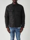 Dsquared2 Light Padded In Nylon Stretch Imbottito Leggermente Doppia Tasca Shirt In Black
