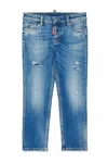 Dsquared2 Distressed-effect Cotton Jeans In Blue