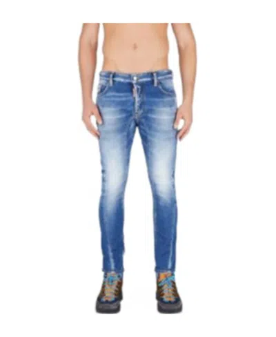 Dsquared2 Light-wash Skinny Jeans In Blue