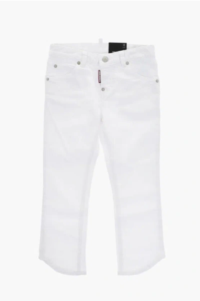 Dsquared2 Light-wash Stretch Denim Cool Girl Jeans In White