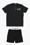 Dsquared2 Lightweight Cotton Summer Pyjama Set With Shorts