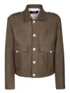 Dsquared2 Wool-blend Livery Jacket In Green