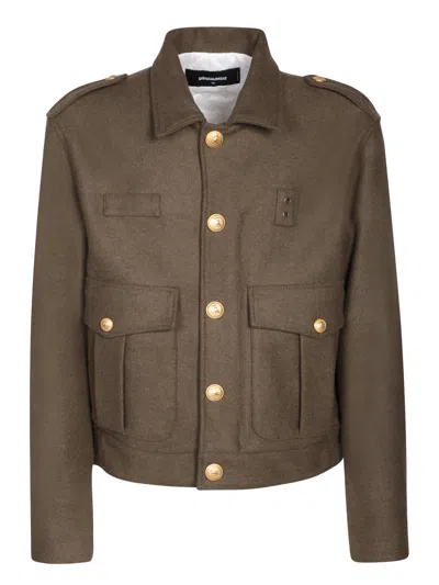 Dsquared2 Livery Jacket In Green