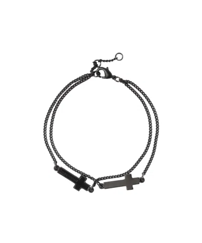 Dsquared2 Lobster Clasp Bracelet In Black