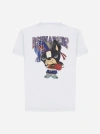 DSQUARED2 LOGO AND PRINT COTTON T-SHIRT