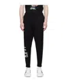 Dsquared2 Logo And Text Print Sweatpants In Black