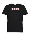 Dsquared2 D2 Logo Patch Crewneck T-shirt In Black