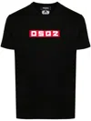Dsquared2 D2 Logo Patch Crewneck T-shirt In Black