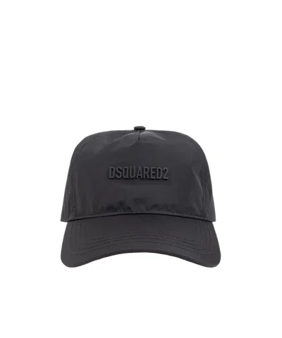 Dsquared2 Logo-appliqué Baseball Cap In Black