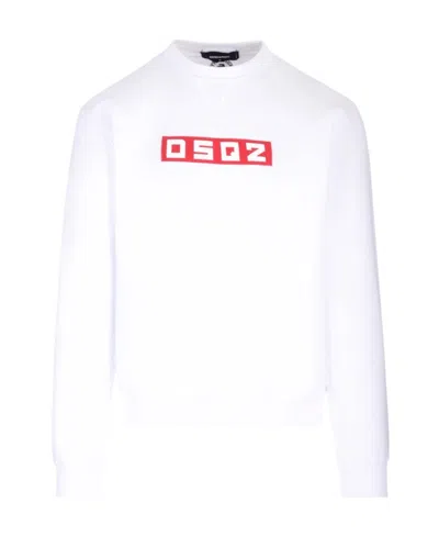 DSQUARED2 DSQUARED2 LOGO PRINTED CREWNECK SWEATSHIRT