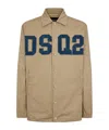 Dsquared2 Logo-appliqué Shirt Jacket In Nude