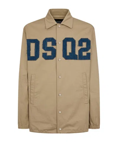 DSQUARED2 DSQUARED2 LOGO PATCH SHIRT JACKET